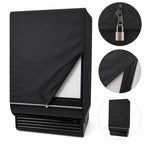 Thumbnail image #3 for Turbo Air SC-60-DXB Locking Black Fabric Security Cover, Field-Installed, 56.75"W x 1.75"D x 51.75"H