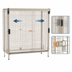 Thumbnail image #3 for MetroMax Taupe Epoxy Stationary Security Cage with Sliding Doors, 24 x 60 Shelf