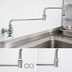 Thumbnail image #3 for T&S Brass Single Pantry Wall-Mount Faucet with 18-Inch Double-Joint Swing Nozzle