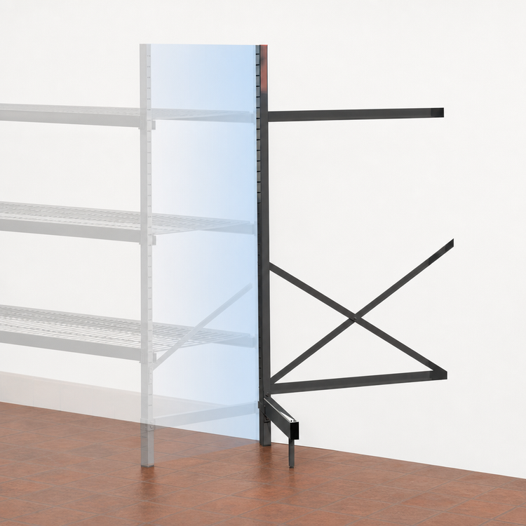 Product image #3 for Metro SmartLever Add-On Cantilevered Shelving Kit for 36 x 21 Metro Shelves
