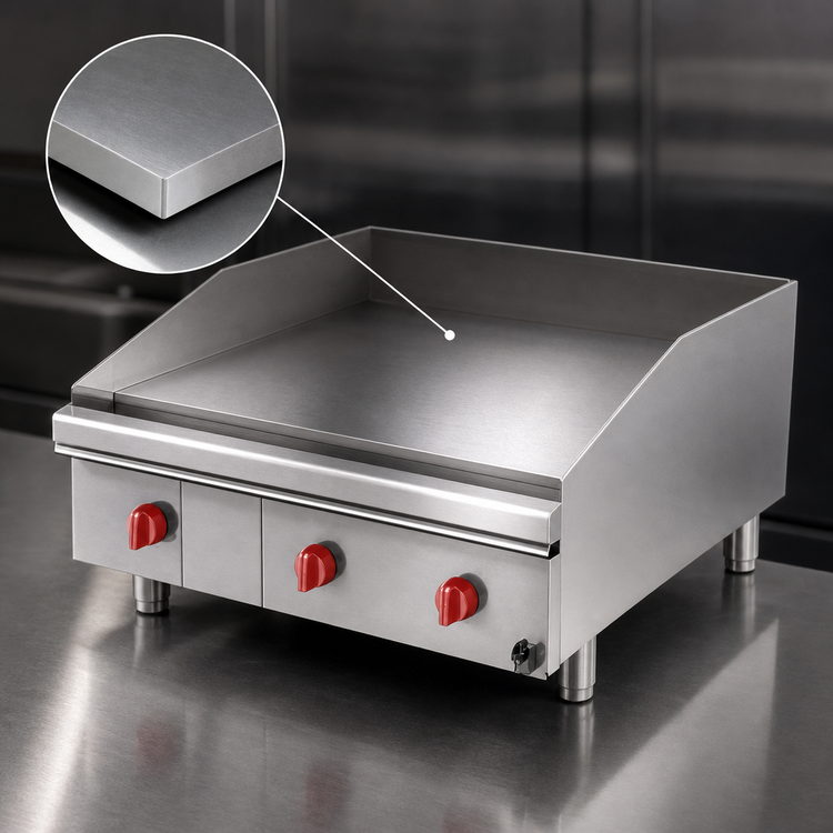 Product image #3 for Lang LG Series 48-Inch Gas Countertop Griddle with 1-Inch Smooth Steel Plate and Solid State Controls