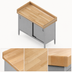 Thumbnail image #3 for John Boos Enclosed Base Wood Top Work Table with Sliding Doors, 36 x 30 Inches, 1-3/4-Inch Northern Hard Rock Maple Top