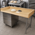 Thumbnail image #3 for Advance Tabco Bakers' Top Wood Work Table with Left 3-Tier Drawers, 72 x 30 Inches