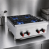 Thumbnail image #3 for BakeMax BAFA4M-24 24-Inch Natural Gas Countertop Hot Plate, 4-Burner