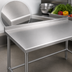 Thumbnail image #3 for Eagle Budget Series 72 in. x 24 in. 430 Stainless Steel Work Table with 1-1/2 in. Rear Up-Turn