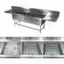 Thumbnail image #3 for John Boos Pro-Bowl 3-Compartment Sink with Dual 30-Inch Drainboards, 14-Inch Deep Bowls, 14-Gauge Stainless Steel, 117-1/4 Inch Long