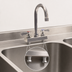 Thumbnail image #3 for BK Resources Evolution Deck-Mount Manual Faucet with 8-Inch Gooseneck Spout, 4-Inch Centers