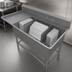 Thumbnail image #3 for John Boos Pro-Bowl 3-Compartment Platter Sink with 30 Inch Left Drainboard
