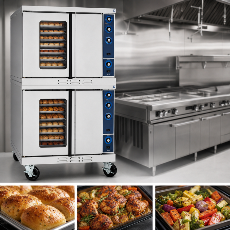 Product image #3 for Duke 613-G4V Double Deck Deep Depth Gas Convection Oven with V-Series Controls