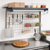 Thumbnail image #3 for Metro SmartWall Life 304 Stainless Steel Wall-Mounted Pizza Prep Shelving Starter Kit