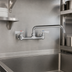 Thumbnail image #3 for Heavy-Duty Wall-Mount Faucet with 8-Inch Centers and 8-Inch Swing/Swivel Spout