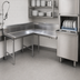 Thumbnail image #3 for Advance Tabco Korner DTC-K70-84L Left-Hand L-Shaped Corner Clean Dishtable, 83-Inch, 16-Gauge 304 Stainless Steel
