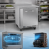 Thumbnail image #3 for Victory Refrigeration 27-Inch One-Section Stainless Steel Worktop Freezer, Rear-Mounted Self-Contained, 6.15 Cu. Ft.