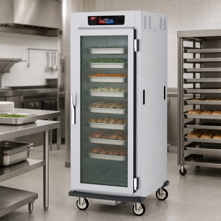Product image #3 for Metro C5 9 Series Full-Height Pass-Thru Controlled Humidity Heated Holding and Proofing Cabinet with Glass and Solid Doors