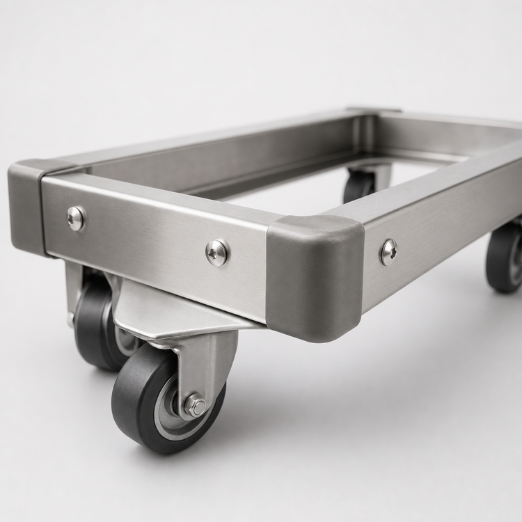 Product image #3 for Metro Made-to-Order 30"W x 18"D Stainless Steel Truck Dolly Frame with Corner Bumpers