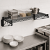 Thumbnail image #3 for Quantum Wall-Mount Cantilever Single Wire Shelf, 48 x 24 Inches, Black Epoxy Finish