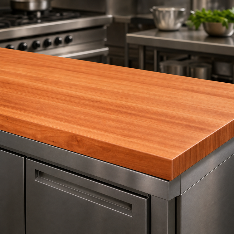 Product image #3 for John Boos Boos Block American Cherry Edge Grain Kitchen Countertop, 36 x 27 x 3 Inches, Varnique Finish