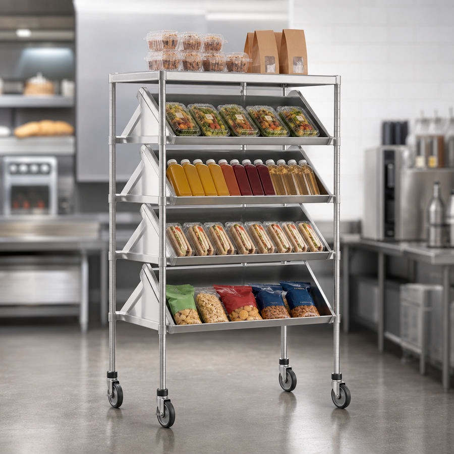 Four Slanted Shelves