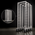 Thumbnail image #3 for Channel Manufacturing LPNB-12 Nesting Low-Profile Aluminum End-Load Bun Pan Rack, 12-Pan Capacity