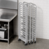 Thumbnail image #3 for Channel Heavy-Duty Nesting End-Load Aluminum Bun Pan Rack, 18 Pan Capacity, 64-Inch High