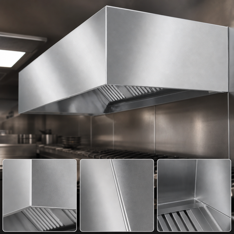 Product image #3 for Eagle SpecAir HEB96-138 138" Wide Exhaust-Only Non-Compensating Commercial Kitchen Hood