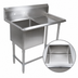 Thumbnail image #3 for John Boos Pro-Bowl Freestanding 1-Compartment Sink with Right Drainboard, 30 x 24 x 12-Inch Bowl