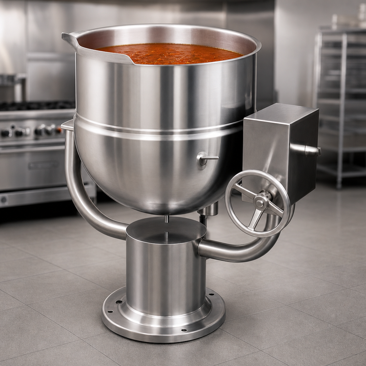 Product image #3 for Groen D-40 40-Gallon Direct Steam Tilting Kettle