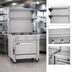 Thumbnail image #3 for Southbend Platinum 12-Inch Heavy Duty Modular Solid Top Spreader Plate with Stainless Steel Front and Sides