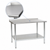 Thumbnail image #3 for Eagle Group BlendPort® Budget Series Stainless Steel Work Table with Rear Upturn and Adjustable Undershelf, 72