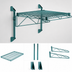 Thumbnail image #3 for Quantum WC14-CB2136P Cantilever Single Shelf Wall Mount — 36 Inches x 21 Inches Green Epoxy Antimicrobial Wire Shelf
