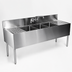 Thumbnail image #3 for CHOICE by Glastender Three-Compartment Underbar Sink Unit, 72-Inch Wide with Left and Right Drainboards