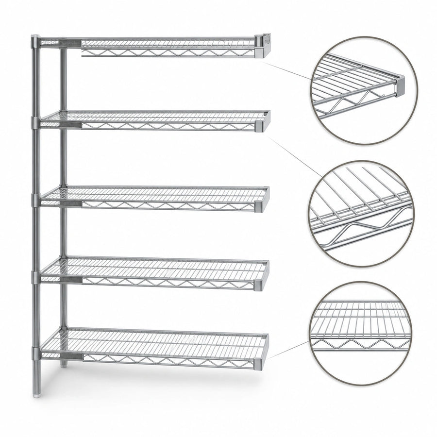 Patented QuadTruss® Wire Shelves