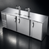 Thumbnail image #3 for Beverage-Air 94-Inch Shallow-Depth Direct Draw Beer Cooler with 3 Solid Doors, 2 Dual-Faucet Towers, and 5-Keg Capacity