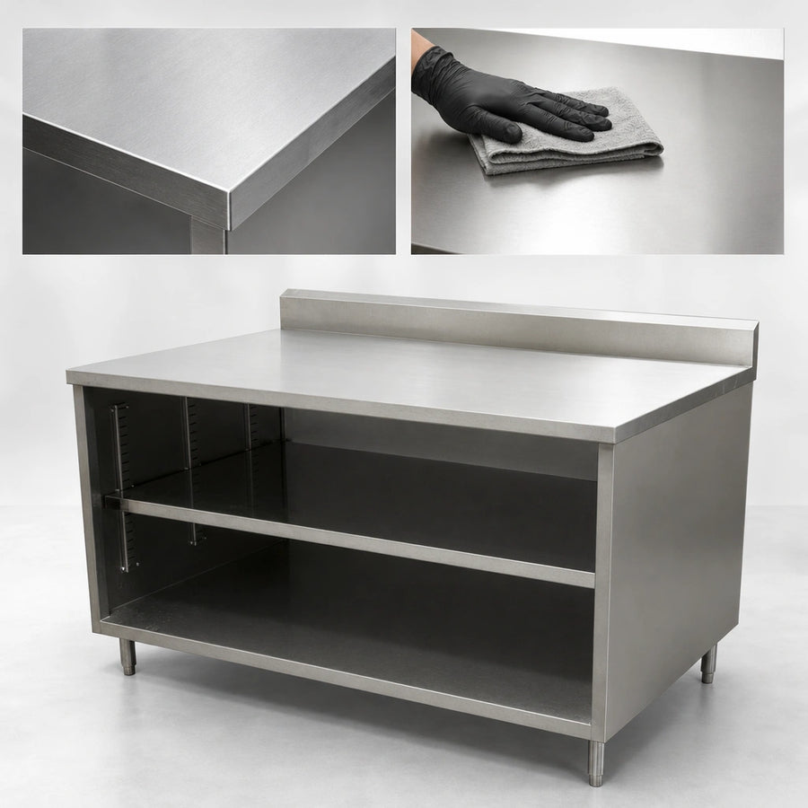 14-Gauge T-304 Stainless Steel Top