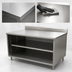 Thumbnail image #3 for BK Resources Open Front Stainless Steel Chef Table Cabinet Base with 5-Inch Riser, 36 x 24 x 39-3/4 Inches