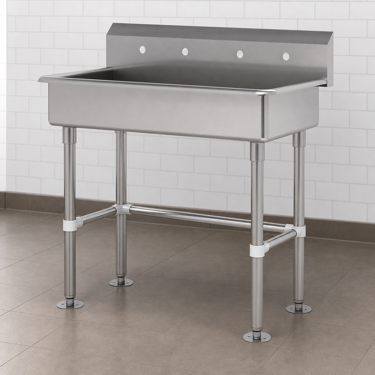 Product image #3 for Advance Tabco 40-Inch Freestanding Multiwash ADA-Compliant Hand Wash Sink, 304 Stainless Steel