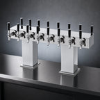 Thumbnail image #3 for Perlick Corporation 4006-12BX12BPC4 Back-to-Back Bridge Tee Countertop Glycol-Cooled Draft Beer Tower, Extra High, 24 Faucets, Polished Chrome