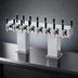 Thumbnail image #3 for Perlick Back-to-Back Bridge Tee Countertop Glycol-Cooled Draft Beer Tower, Extra High, 24 Faucets, Polished Chrome