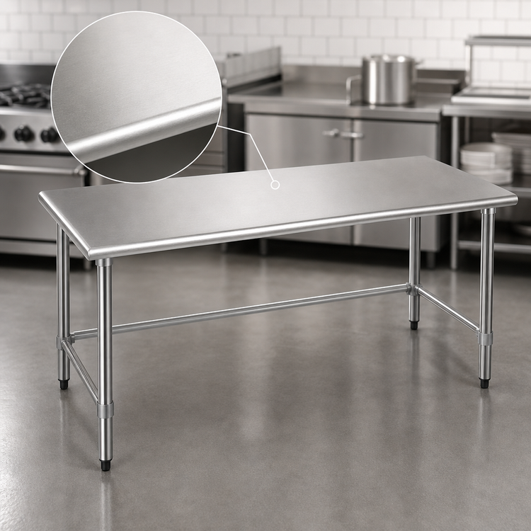 Product image #3 for Eagle Group BlendPort® Budget Series 30" x 30" Corner Work Table with 430 Stainless Steel Top