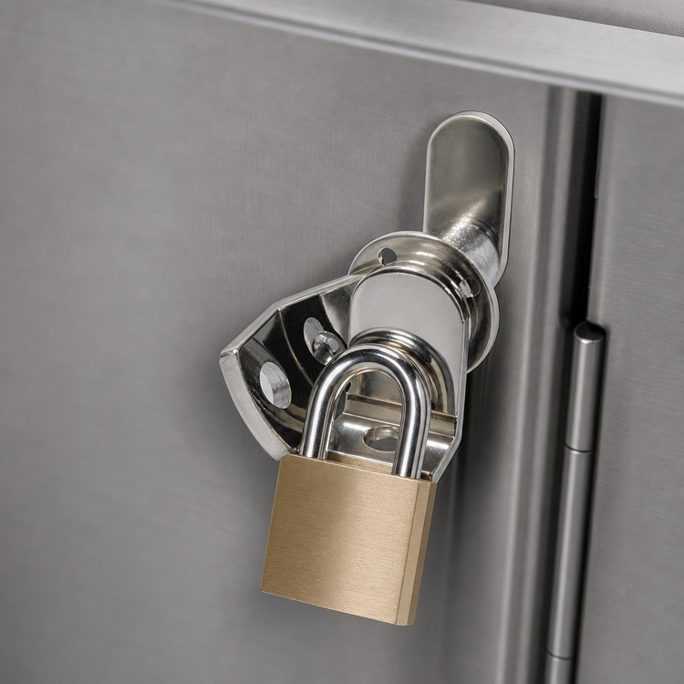 Product image #4 for Advance Tabco Padlock-Compatible Lock for Drawers and Hinged Doors