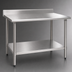 Thumbnail image #3 for Eagle Deluxe Series Stainless Steel Work Table with 4-1/2-Inch Backsplash and Adjustable Undershelf, 84 x 36 Inches