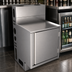 Thumbnail image #4 for BK Resources 24-Inch Wide x 21-Inch Deep Stainless Steel Top Shelf Underbar Cabinet with Raised Edge