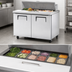 Thumbnail image #3 for True 48-Inch 2-Section Self-Contained Sandwich/Salad Prep Table with 12-Pan Top and 2 Doors