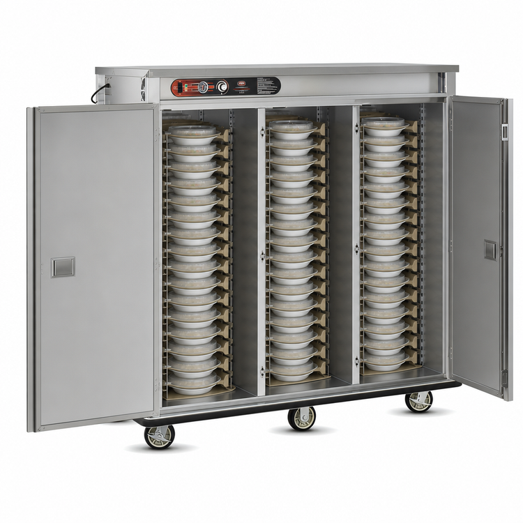 Product image #4 for FWE E-Series E-1500-XXL Electric Banquet Holding Cabinet with Double Doors, 150-180 Covered Plate Capacity