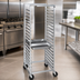 Thumbnail image #3 for Channel Mobile Stainless Steel 10-Pan Side-Load Steam Table Pan Rack for 12 x 20 Pans