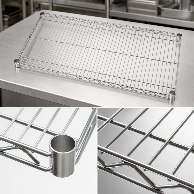 Product image #3 for Quantum 36 Inch W x 14 Inch D 304 Stainless Steel Wire Shelf