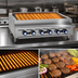 Thumbnail image #3 for Imperial 72-Inch Countertop Gas Charbroiler with 12 Radiant Burners