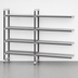 Thumbnail image #3 for Cambro Camshelving Elements XTRA 24 x 48 x 84 Inch 5-Tier Vented Stationary Add-On Polymer Shelving Unit, Speckled Gray