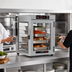 Thumbnail image #4 for Metro HotBlox Wide 8-Pan Pass-Thru Countertop/Stacking Insulated Holding Cabinet with Clear Front and Rear Doors