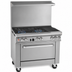 Thumbnail image #3 for Southbend Ultimate 36-Inch Gas Restaurant Range with 2 Open Burners, 24-Inch Charbroiler, and Standard Oven